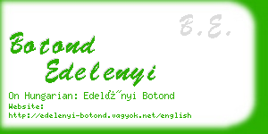 botond edelenyi business card